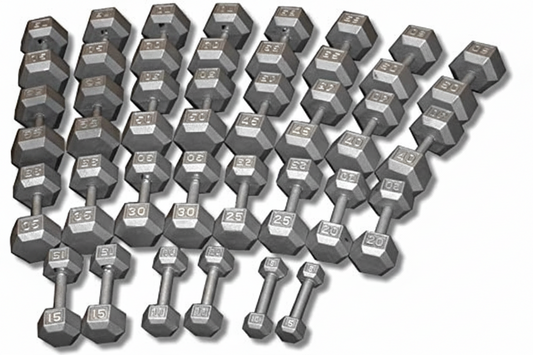 Ader Cast Iron Hex Dumbbell – 5-120 lb (Single)