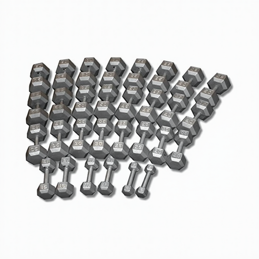 Ader Cast Iron Hex Dumbbell – 5-120 lb (Single)