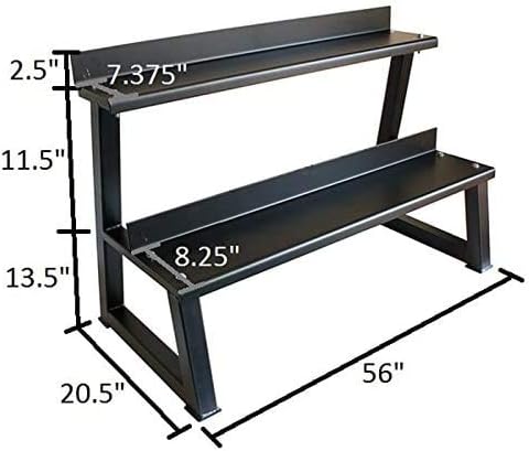 Ader 2-Tier Kettlebell Rack – 56"
