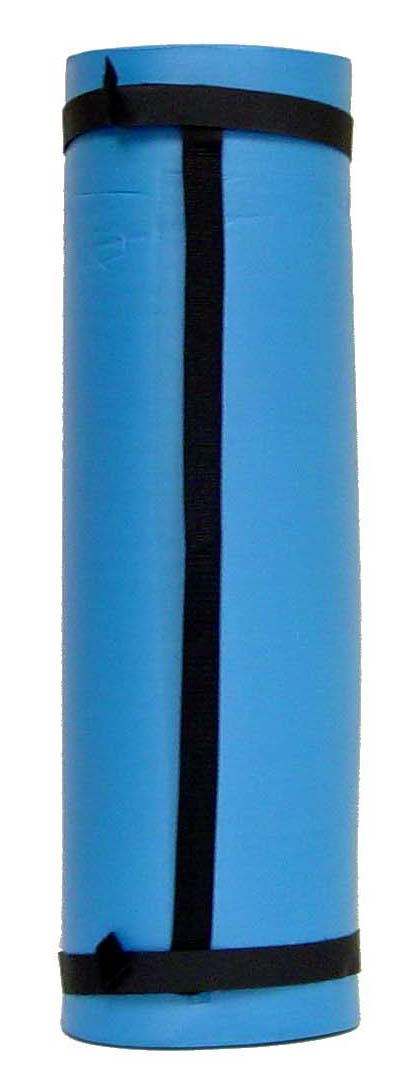 Blue Anti Microbial Rolled Durafoam 24" X 72" X 1/2"H W/Carrying Strap