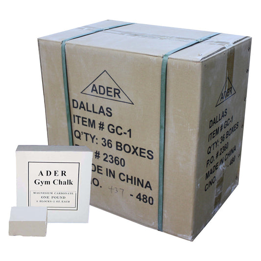 Ader Gym Chalk Case- 36 1lb boxes (Total 288 Pieces)