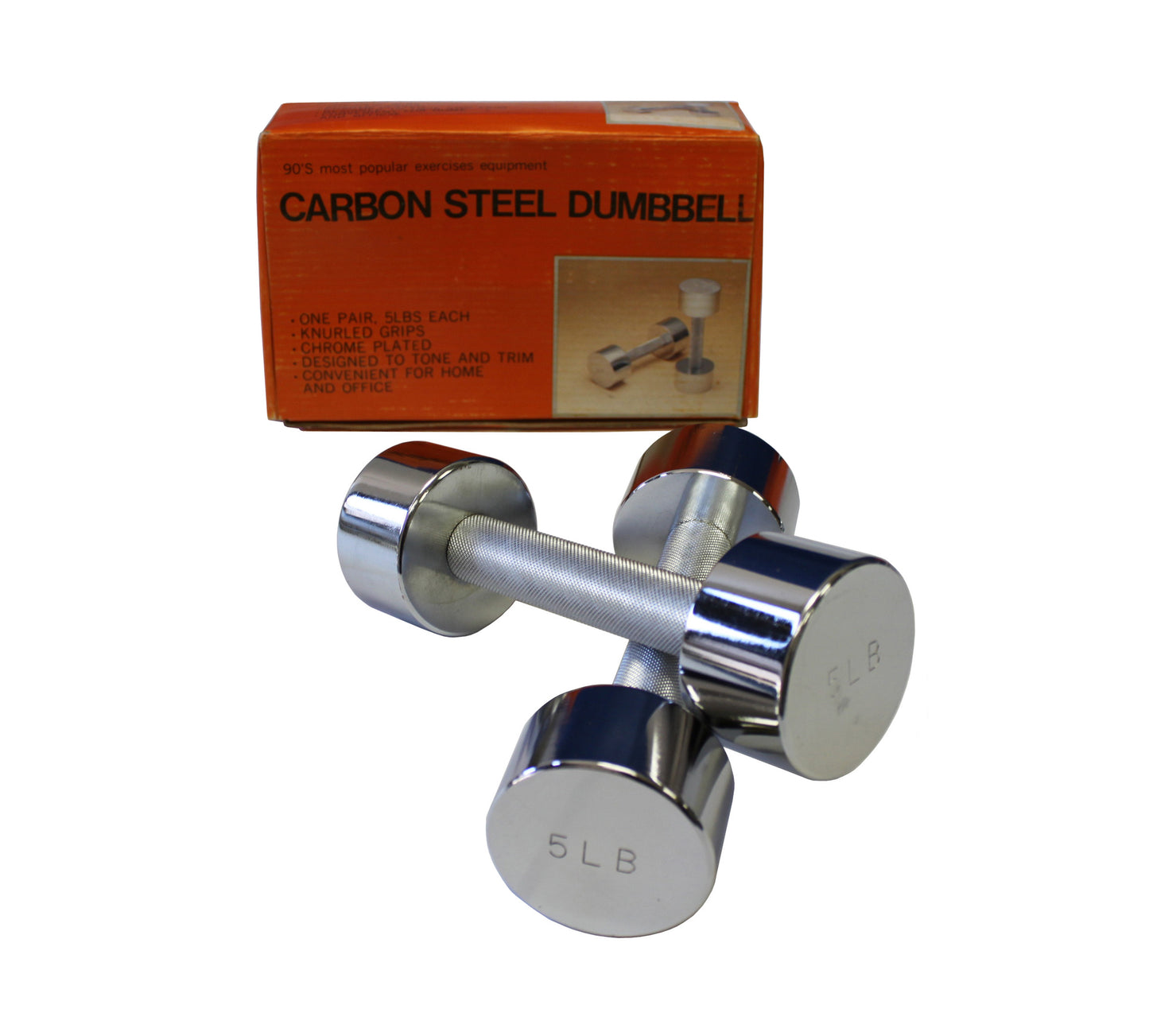 Solid Chrome Dumbbells' set 3-20lbs