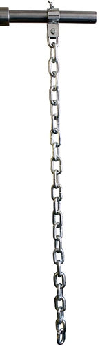 ZINC WEIGHT LIFTING CHAIN SET W/ ZINC COLLARS- 30LB PAIR