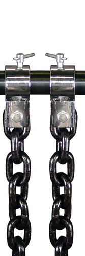 WEIGHT LIFTING CHAIN SET W/ COLLARS- 30, 45, 60LB PAIR