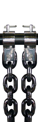 WEIGHT LIFTING CHAIN SET W/ COLLARS- 30, 45, 60LB PAIR