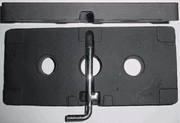 Selectorized Weight Stack Plate - 10 lbs - Black - Old School Cast Iron Replacement