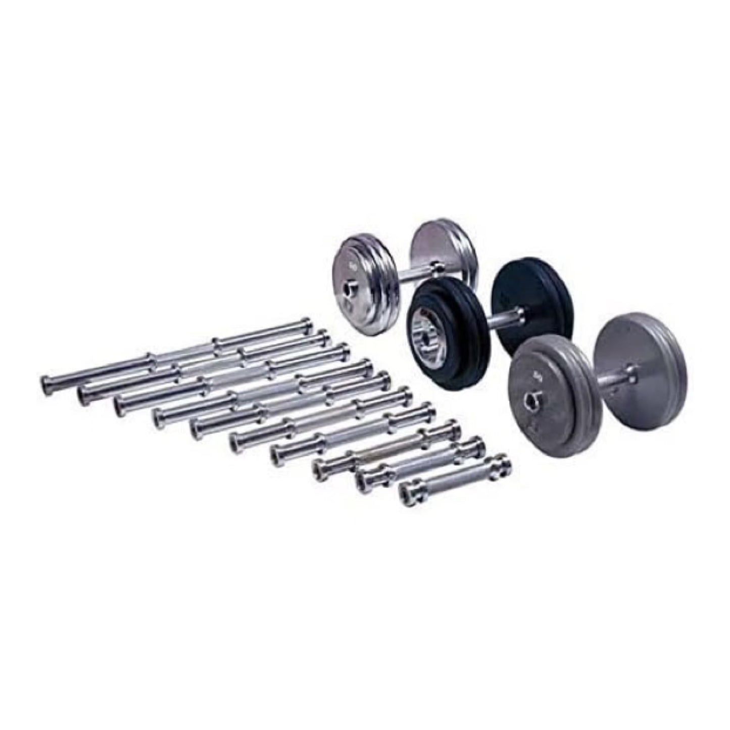 Ader Pro Style Dumbbell Contour Handles design for 5 to 180 lbs (Range: SDH 1A - 10A)