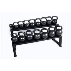 Ader Premier Kettlebell Set w/ Rack & DVD- 5lb to 50lb