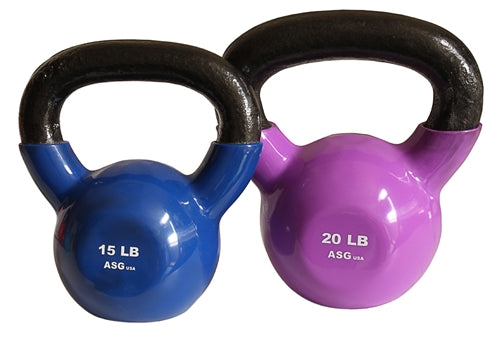 15lb & 20lb Vinyl Kettlebell Set