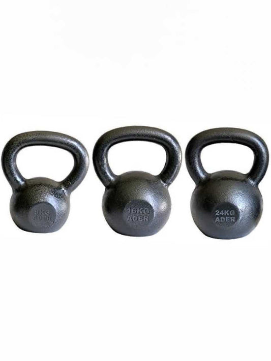 Ader Premier Kettlebell Set w/ Rack & DVD- 5lb to 50lb