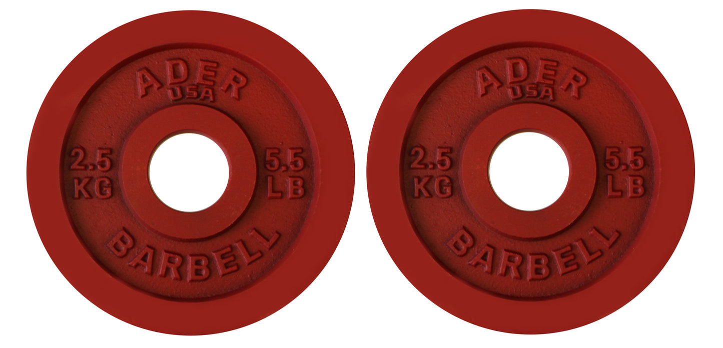 Precision Color Metal Olympic Plates- 6 Pairs