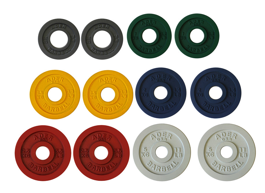 Precision Color Metal Olympic Plates- 6 Pairs