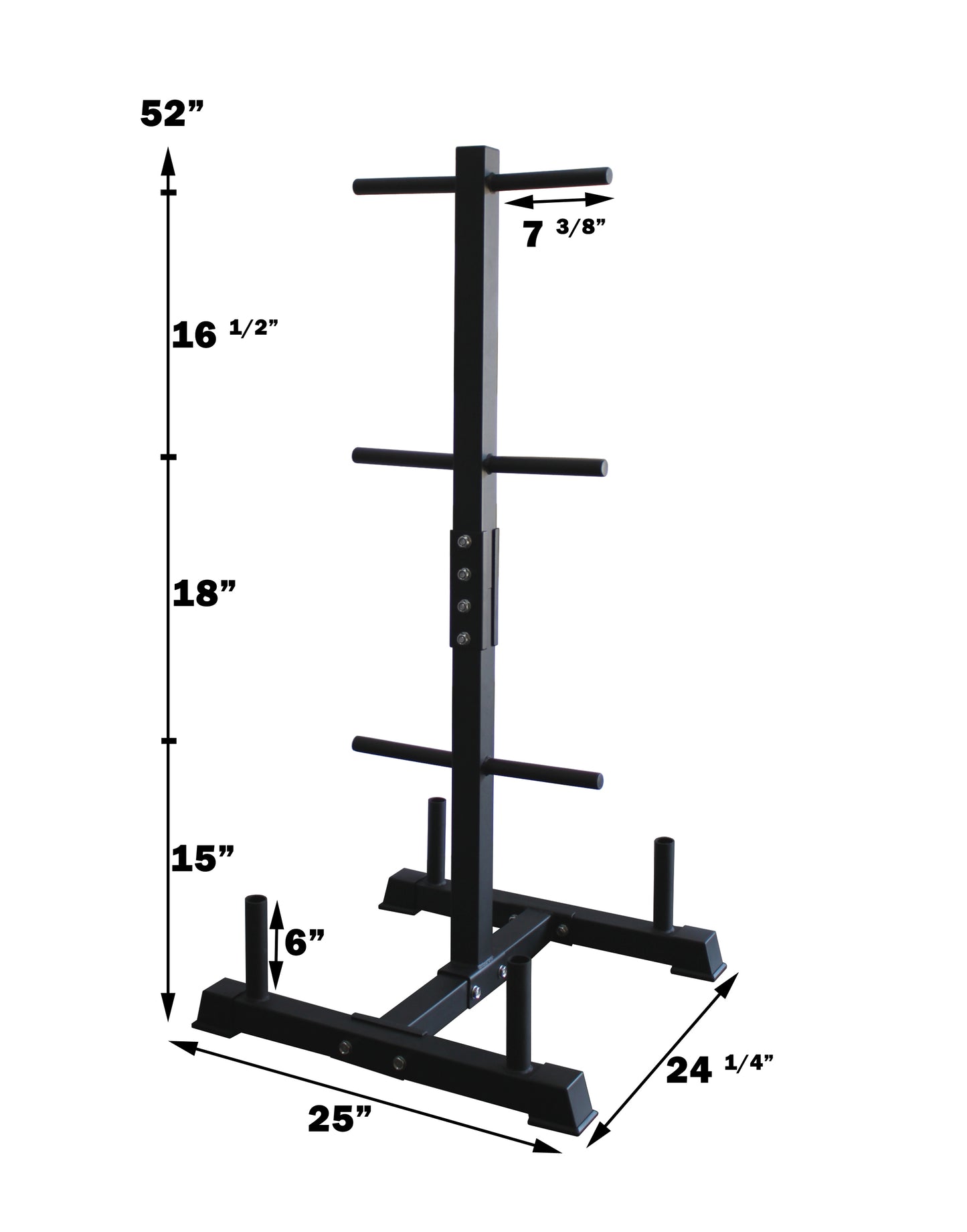 Regular 1'' Plate Tree with 4 Bar Holders