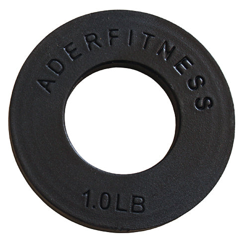 Ader Olympic Fractional Plates Pair- 1 Lb/Each Black