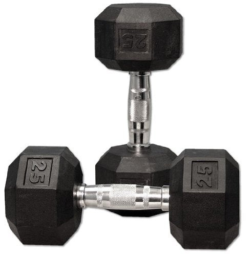 Ader Rubber Dumbbell Set 2-100lb (25 Pairs)