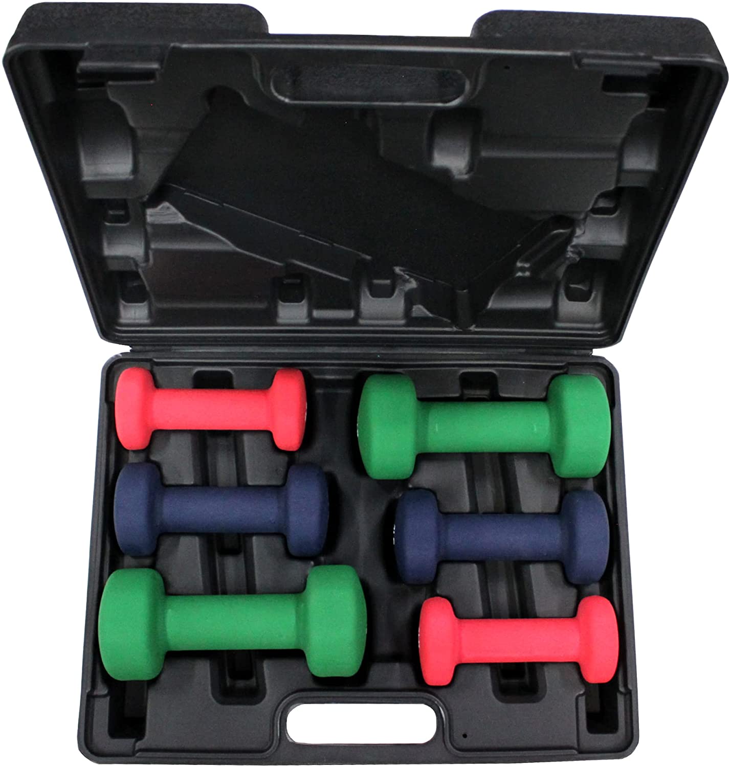 Neoprene Gift set with Case in pair of 2, 3, and 5Lbs