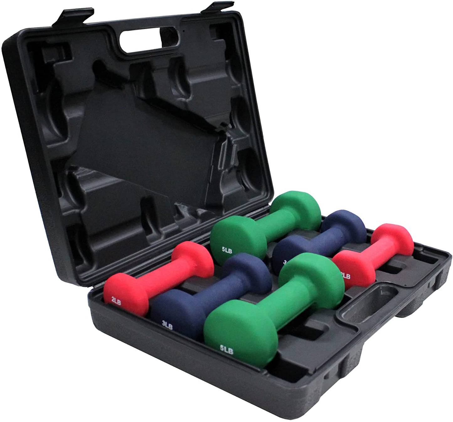 Neoprene Gift set with Case in pair of 2, 3, and 5Lbs