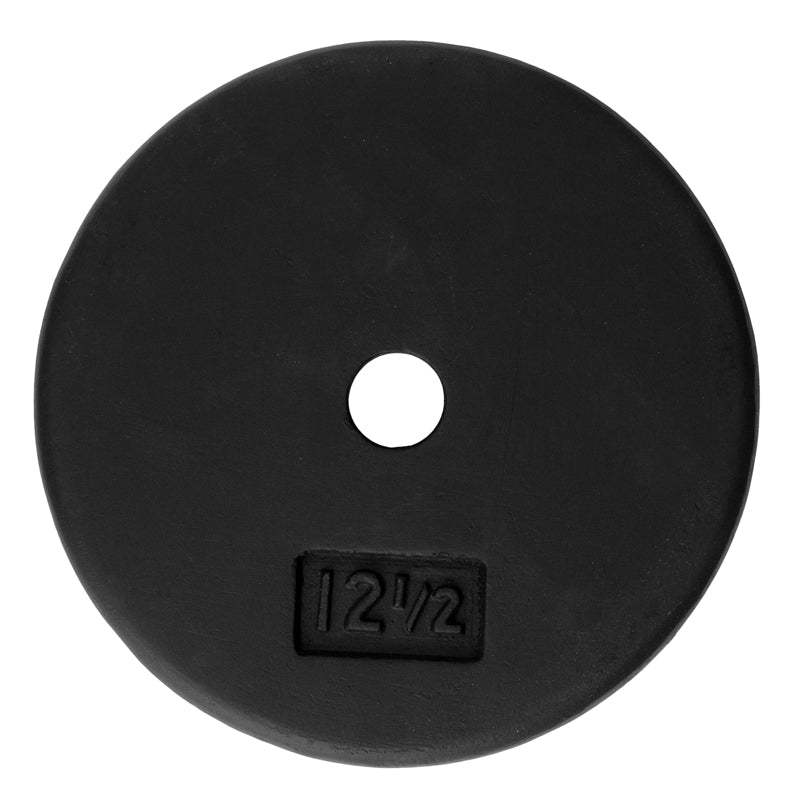 Ader Standard 1" Hole Cast Iron Weight Plate-Black