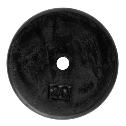 Ader Standard 1" Hole Cast Iron Weight Plate-Black