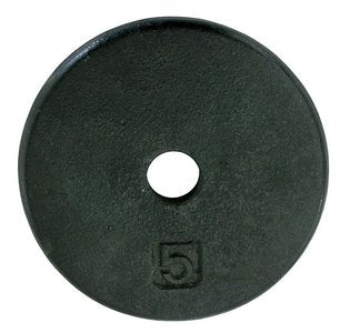 Ader Standard 1" Hole Cast Iron Weight Plate-Black