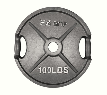 Gray EZ Grip Plate Pair- 5Lbs