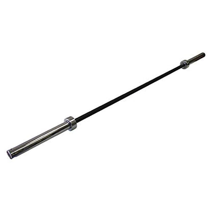 Ader Olympic 7' Black Bar with Chrome Sleeves (OB-86UC)