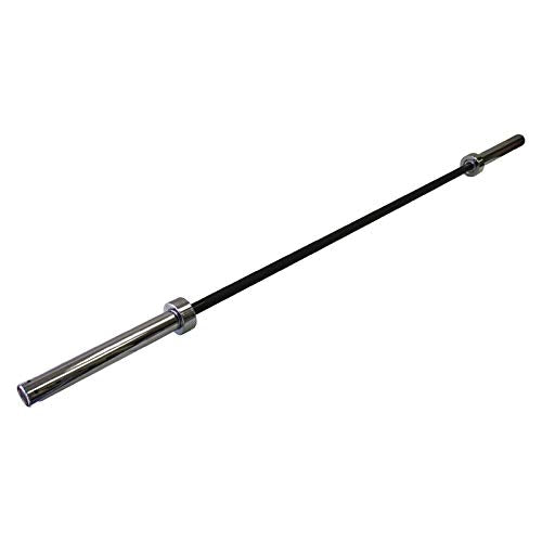 Ader Olympic 7' Black Bar with Chrome Sleeves (OB-86UC)