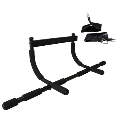 Ader Doorway Pull-up Bar with Free 1 Pair 7" Arm Hanging Wide Abdominal Straps