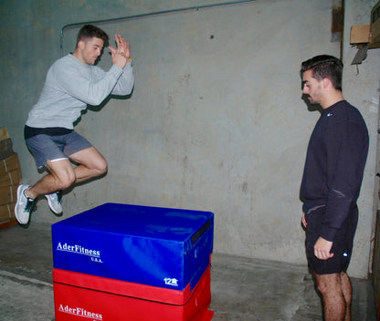 Ader Foam Fitness Plyo Box 6'',12'',18''-Commercial Grade (6'',12'',18'' Set)