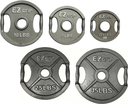 Gray EZ Grip Plate Pair- 5Lbs