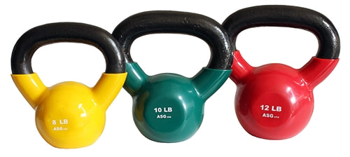 8, 10, 12lb Vinyl Kettlebell Set
