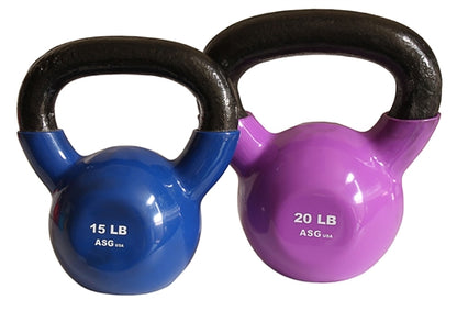 15lb & 20lb Vinyl Kettlebell Set