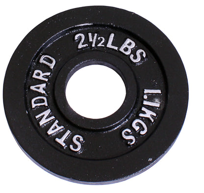 Black Cast Iron Plate Pair- 2.5Lbs