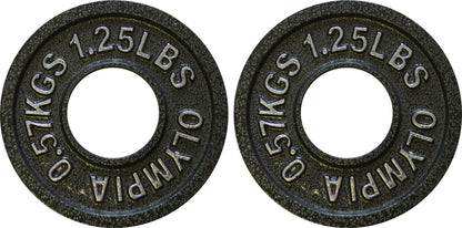1.25 lb ( .5 kg) Standard Olympic Plates (1 pair)