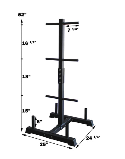 Regular 1'' Plate Tree with 4 Bar Holders