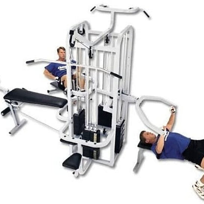 Multifunction Home Gym Station w/Pull-up Stand, Dip Station, Weight Stack Machine for Full Body Workout