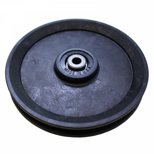 6" O.D. x 1" Hub x .375" Bolt Bore - Nylon Cable Pulley