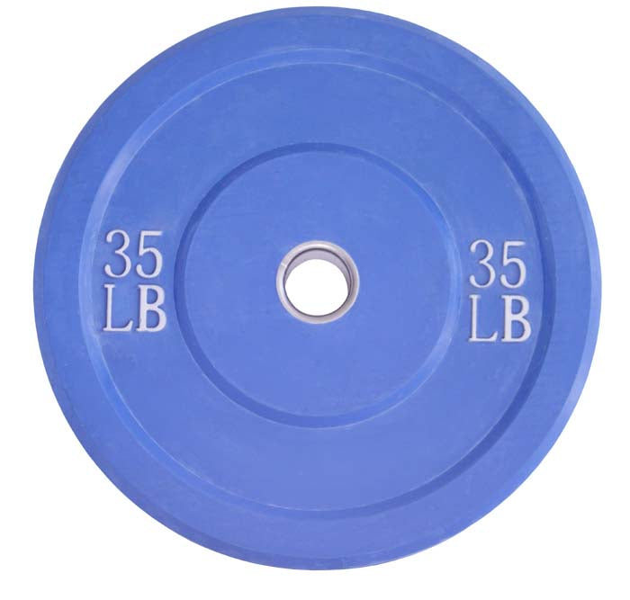 Pair of 35lb OLYMPIA Color Rubber Bumper Plates