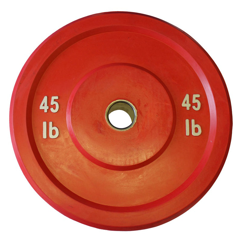 Pair of 45lb OLYMPIA Color Rubber Bumper Plates