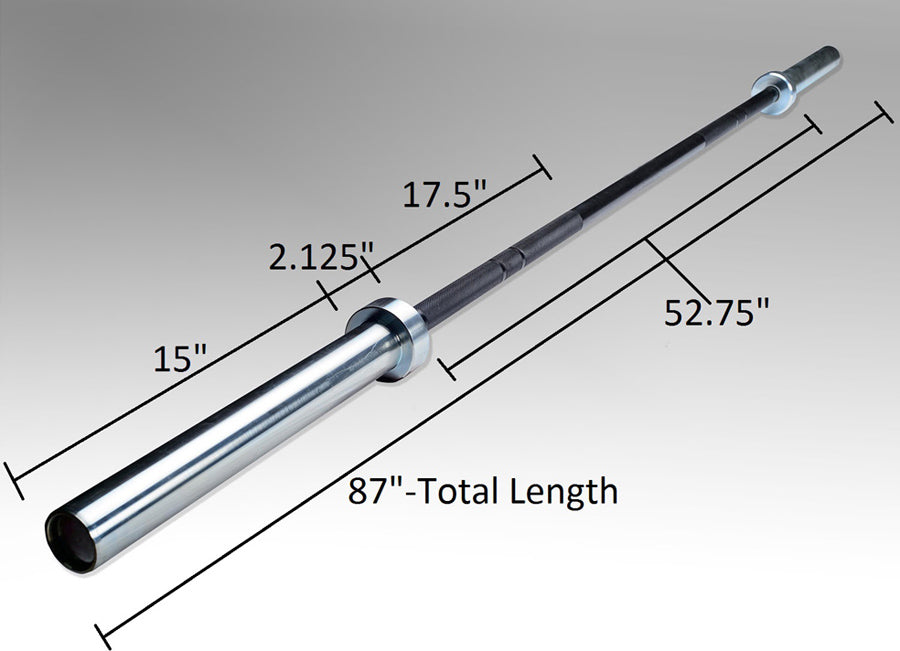 BLACK 1500LB POWER BAR W/ZINC SLEEVE,