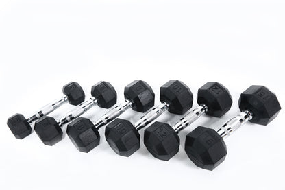 Ader Rubber Dumbbell Set 2-100lb (25 Pairs)