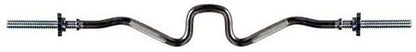 47" Regular Threaded Super Curl Bar w/ Star Collars