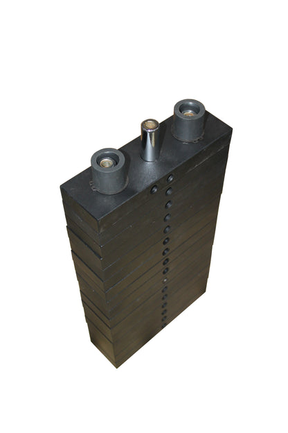 80# CAST STEEL BLK WT SYSTEM, 5# INCRE.