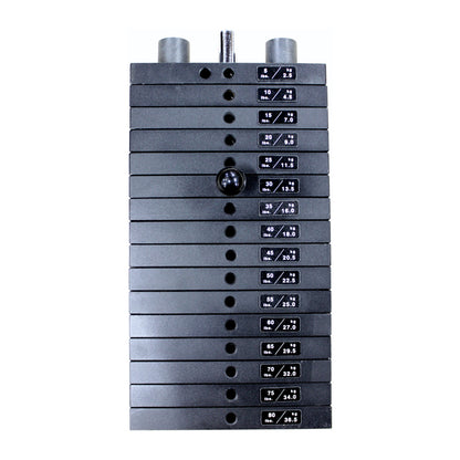 80# CAST STEEL BLK WT SYSTEM, 5# INCRE.