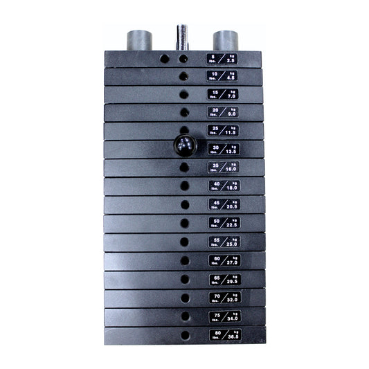 80# CAST STEEL BLK WT SYSTEM, 5# INCRE.