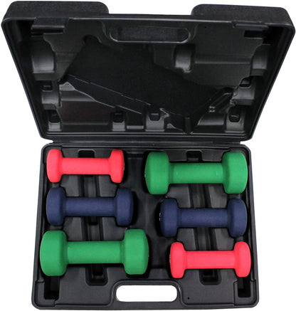 Neoprene Gift set with Case in pair of 2, 3, and 5Lbs