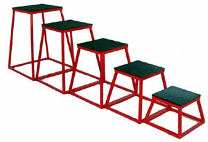 Red Steel Plyometric Box Set - Set of 6